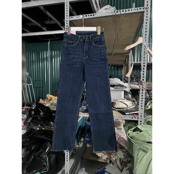 Quần bò nữ Quần jean ống đứng suông nữ trendy kéo dài chân style Hàn Quốc Ulzzang B8