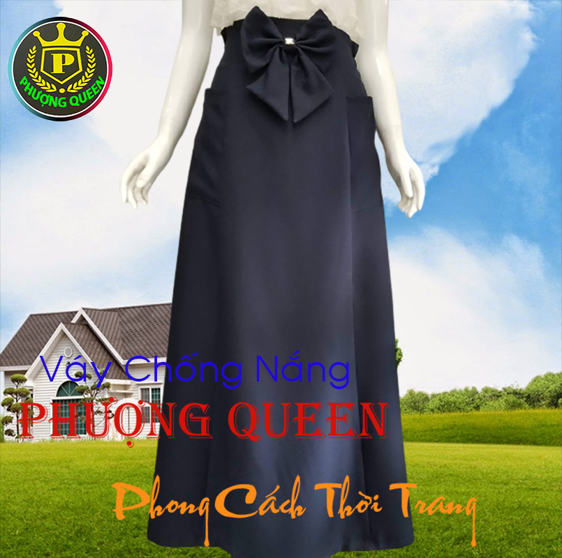 V03 VÁY CHỐNG NẮNG PHƯỢNG QUEEN, VẢI DÀY, CHỐNG TIA UV TỐT,