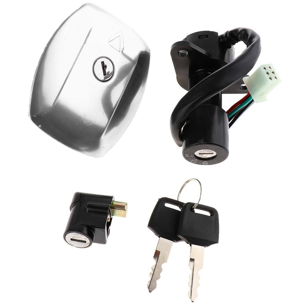 Ignition Switch Key Lock Gas Tank Set Water Resistance for Suzuki GS125