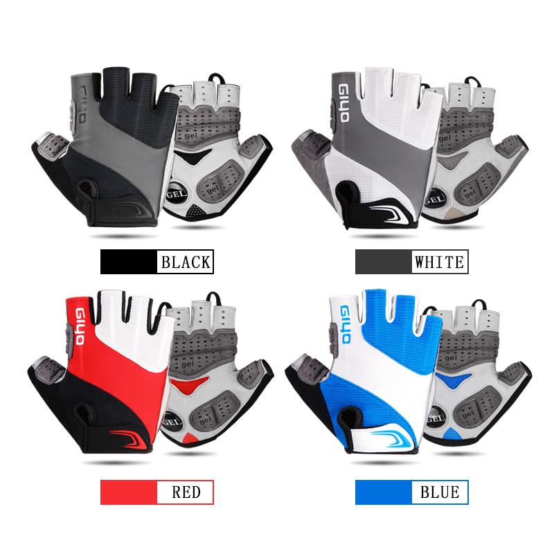 Găng Tay Xe Đạp Ngón Thể Thao Ngoài Trời Găng Tay Dành Cho Nam Nữ Gel Lót Thoáng Khí MTB Đường Đua Cưỡi Đi Xe Đạp Thiết Bị Găng Tay