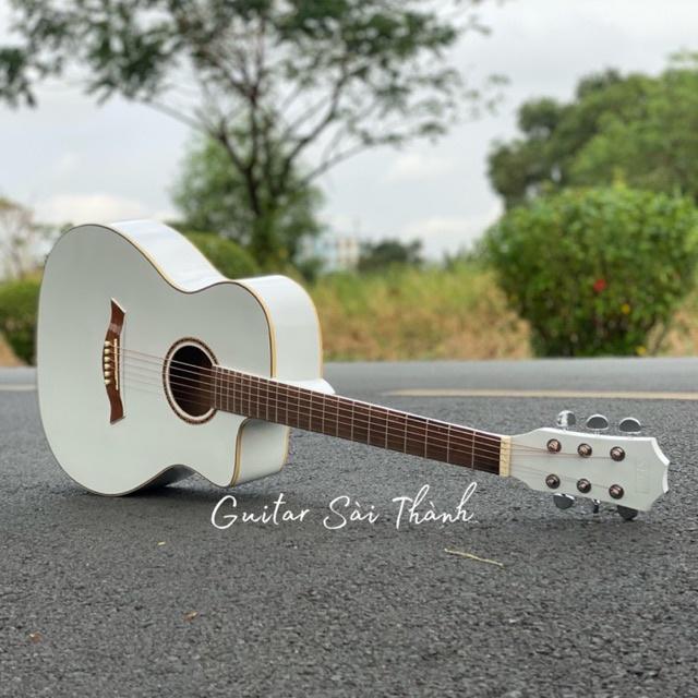 Đàn Guitar Acoustic ST-M2 màu trắng tặng kèm phụ kiện