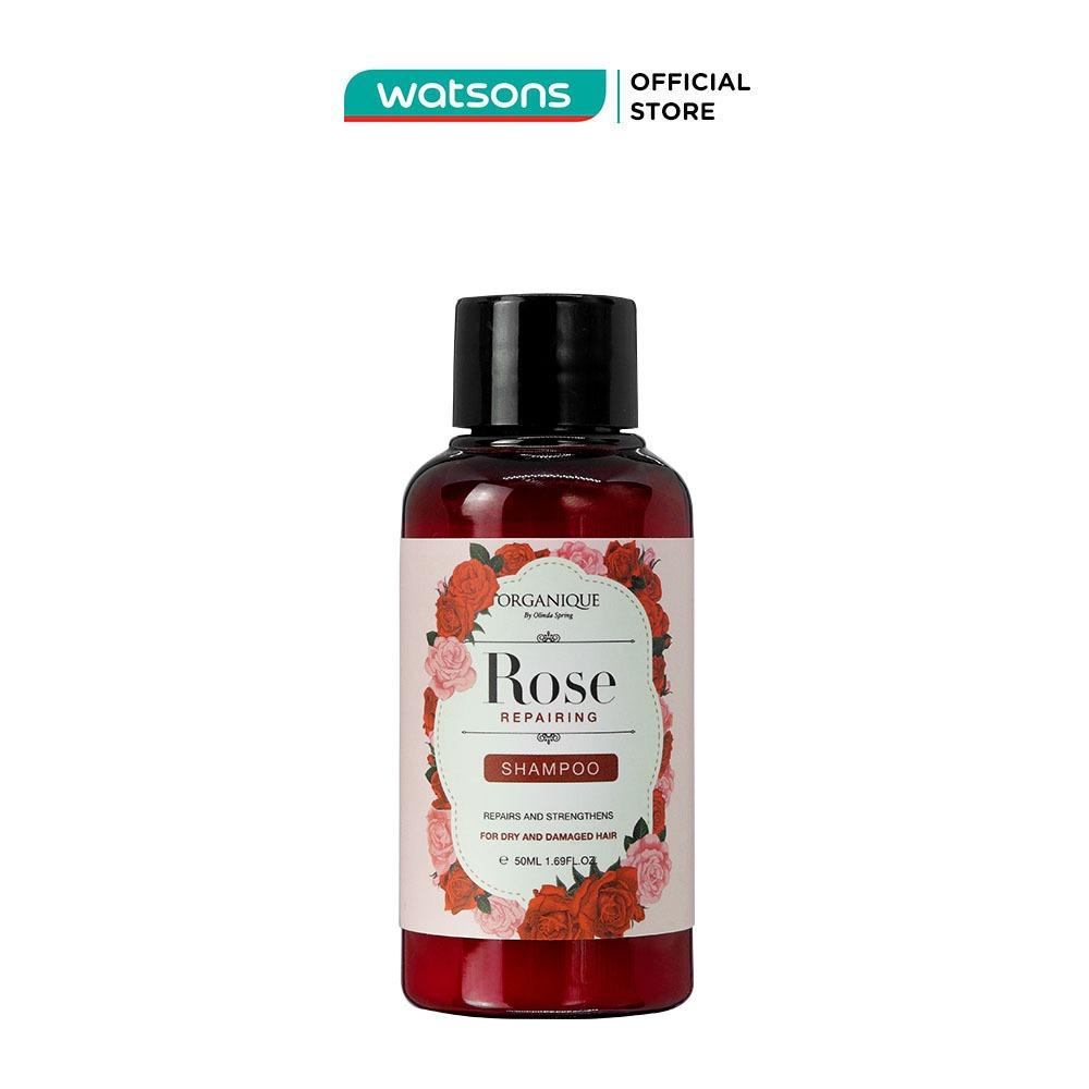 Dầu Gội Organique Dưỡng Tóc Hoa Hồng Rose Repairing Shampoo 50ml