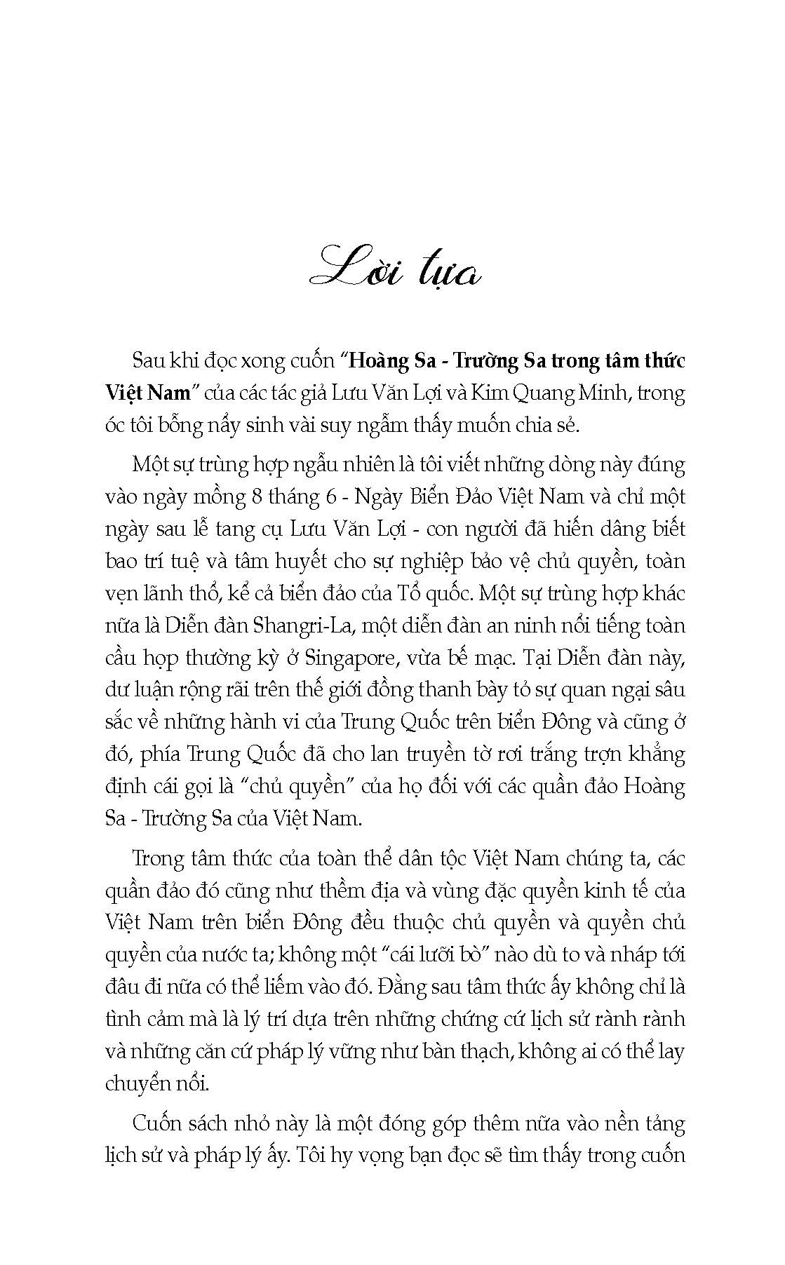Hoàng Sa, Trường Sa Trong Tâm Thức Việt Nam - Lưu Văn Lợi, Kim Quang Minh