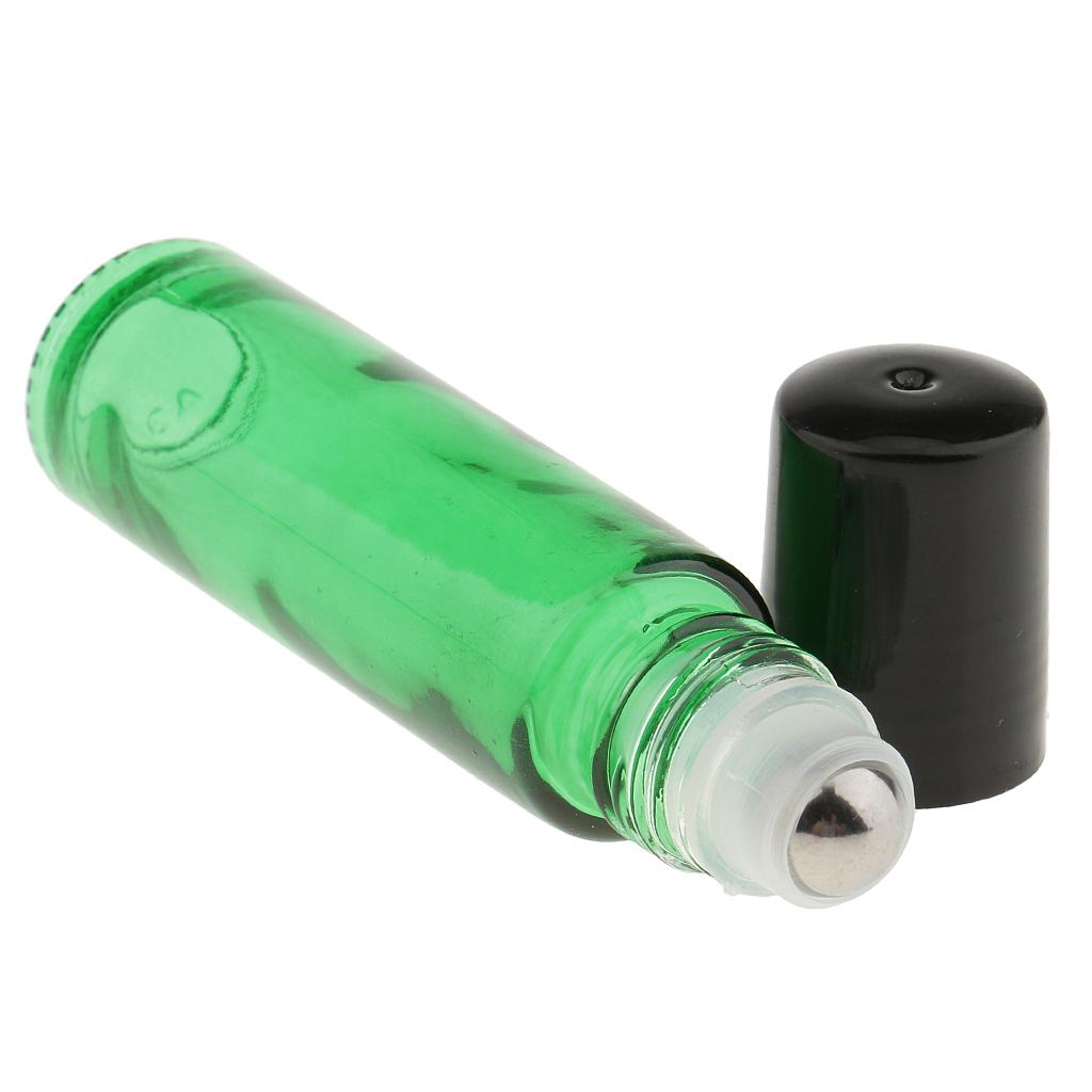 6 Miếng 10ml Thủy Tinh Rỗng Cuộn Trên Chai Cho Nước Hoa Thiết Yếu