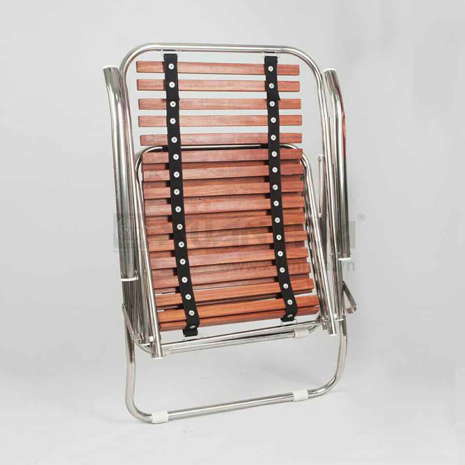 Ghế Xích Đu Khung Inox + Lưới Gỗ Lim Cao Cấp