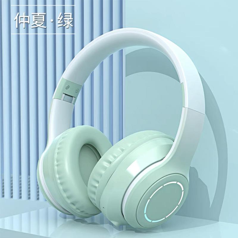 Ưu đãi đặc biệt mới tai nghe bluetooth phát sáng gradient gắn trên đầu điện thoại di động cuộc thi neo tai nghe trò chơi đa năng