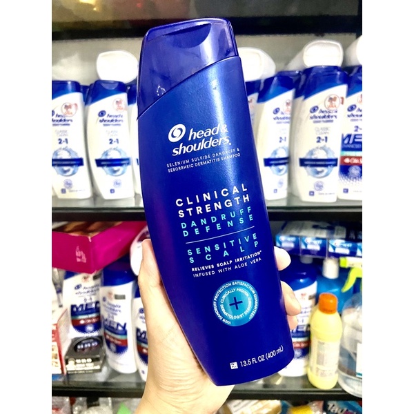 dầu gội Head &amp; Shoulders Clinical Strength Sensitive Scalp Infused With Aloe Vera 400ml