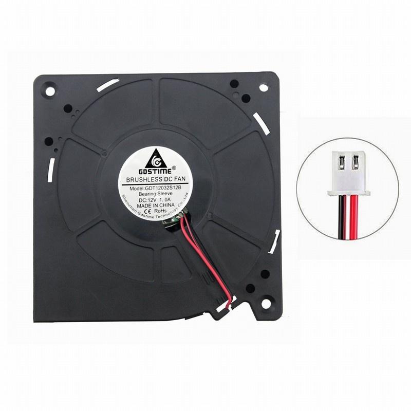 1pcs Gdstime 12v 120mm Large Turbo Fan 120mm x 32mm Brushless DC Blower Cooling Fan 12Volt 12032 120x32mm