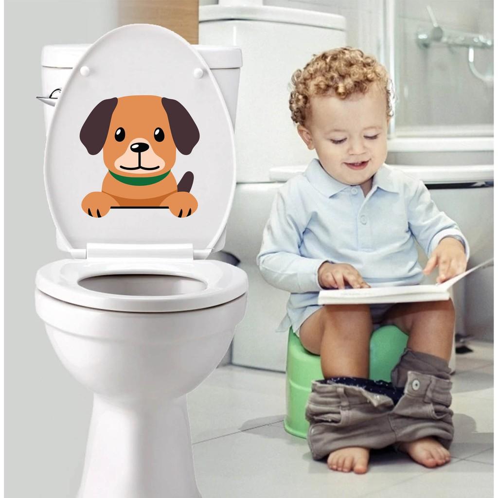 - Miếng dán bồn cầu WC trang trí nội thất