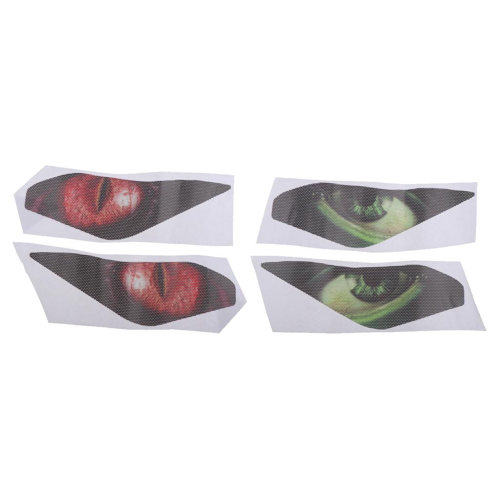 2 Pair Sport Motorcycle Headlight Sticker Decals For Kawasaki Ninja650