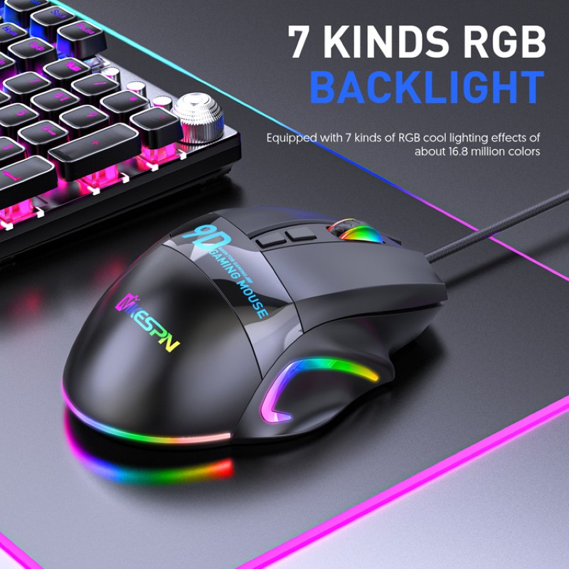 Chuột Gaming X10 Led RGB 12800 DPI 9 phím