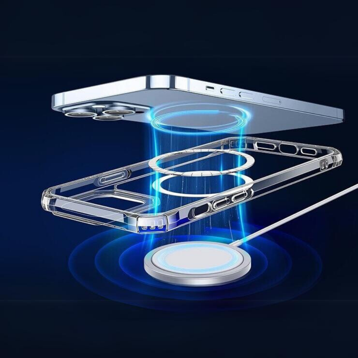 Ốp Lưng Hỗ Trợ Sạc Không Dây Từ Tính Dành Cho iPhone 15 Pro Max / iPhone 15 Pro, ESR Air Armor Clear Case - HÀNG CHÍNH HÃNG