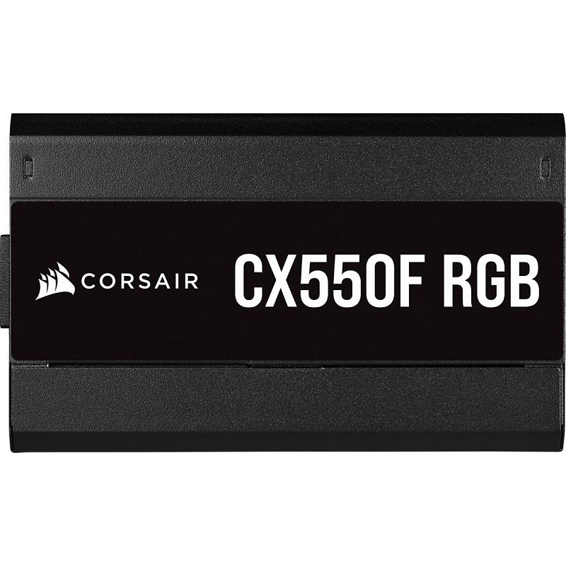 Nguồn máy tính Corsair CX550F RGB Black 80 Plus Bronze - Full Modular CP-9020216-NA Hàng chính hãng