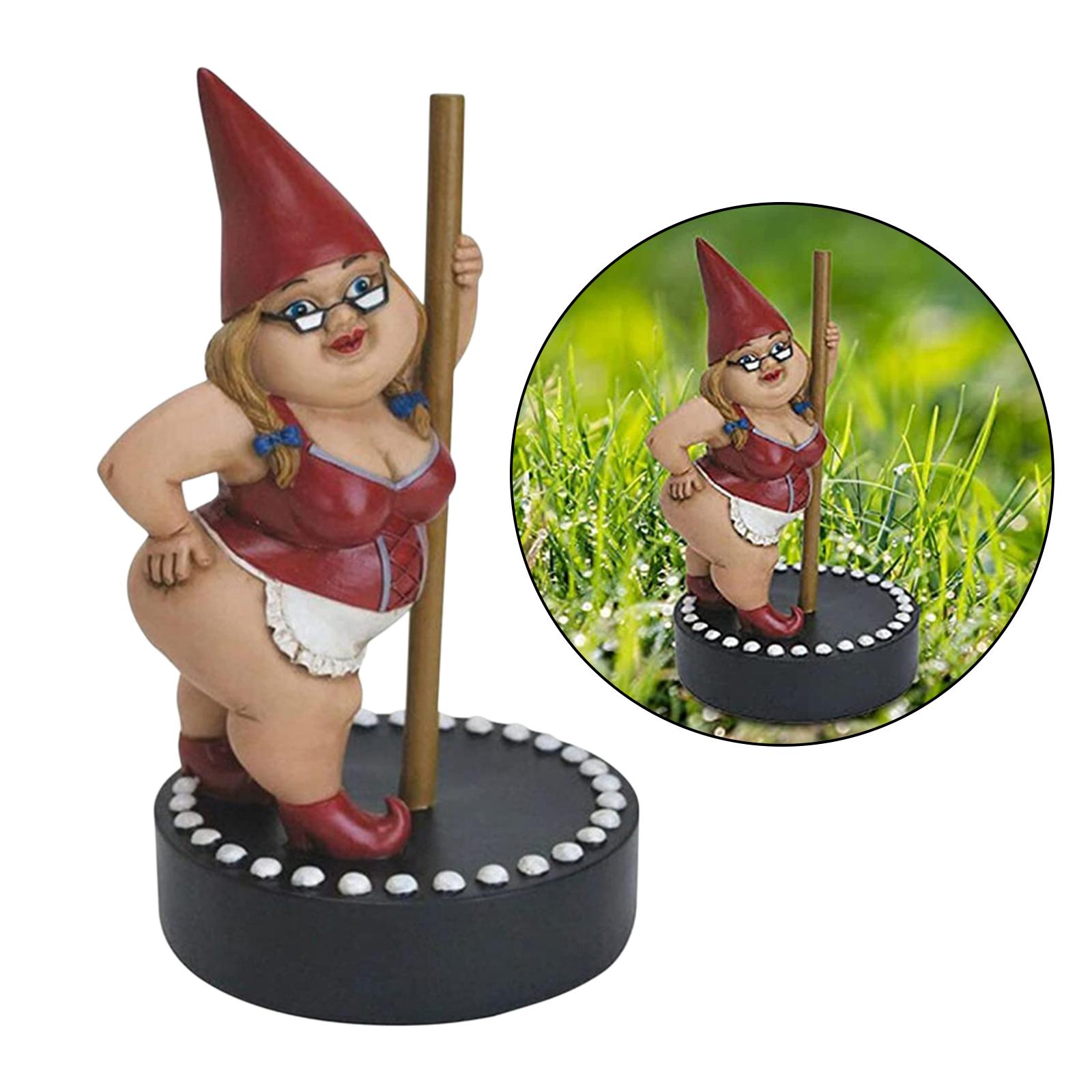 Garden Micro Gnome Figurine Outdoor Decorations for Patio Yard Ornament Gift