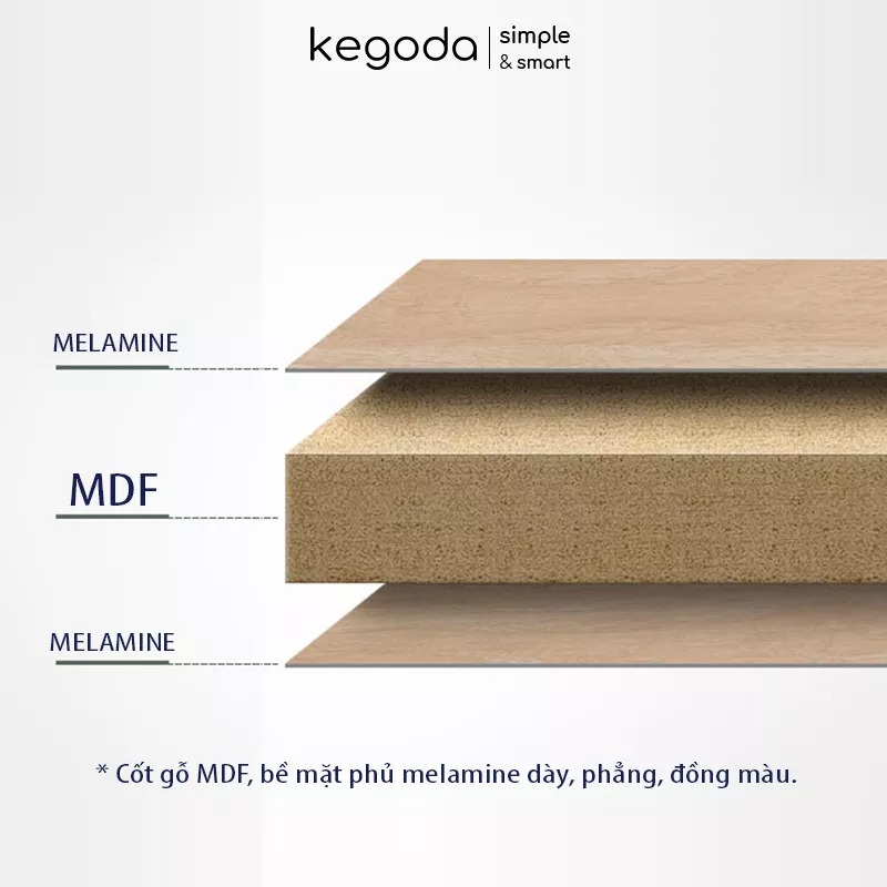 Kệ Sách Gỗ Tổ Ong 4 Ô 60x60x24cm Thương Hiệu KEGODA - KGD32