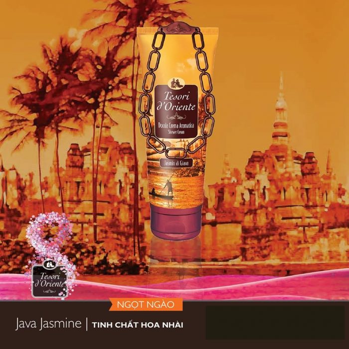 Sữa tắm xích hương hoa nhài Tesori D' Oriente Jasmin Of Java 250ml + Móc khóa