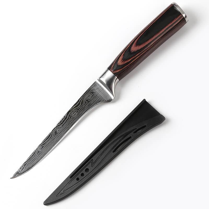 DAO - DAO BẾP NHẬT BẢN CLASSIC BONINGTHÉP DAMASCUS MÃ  A2 DT120 nt topcomshop vn