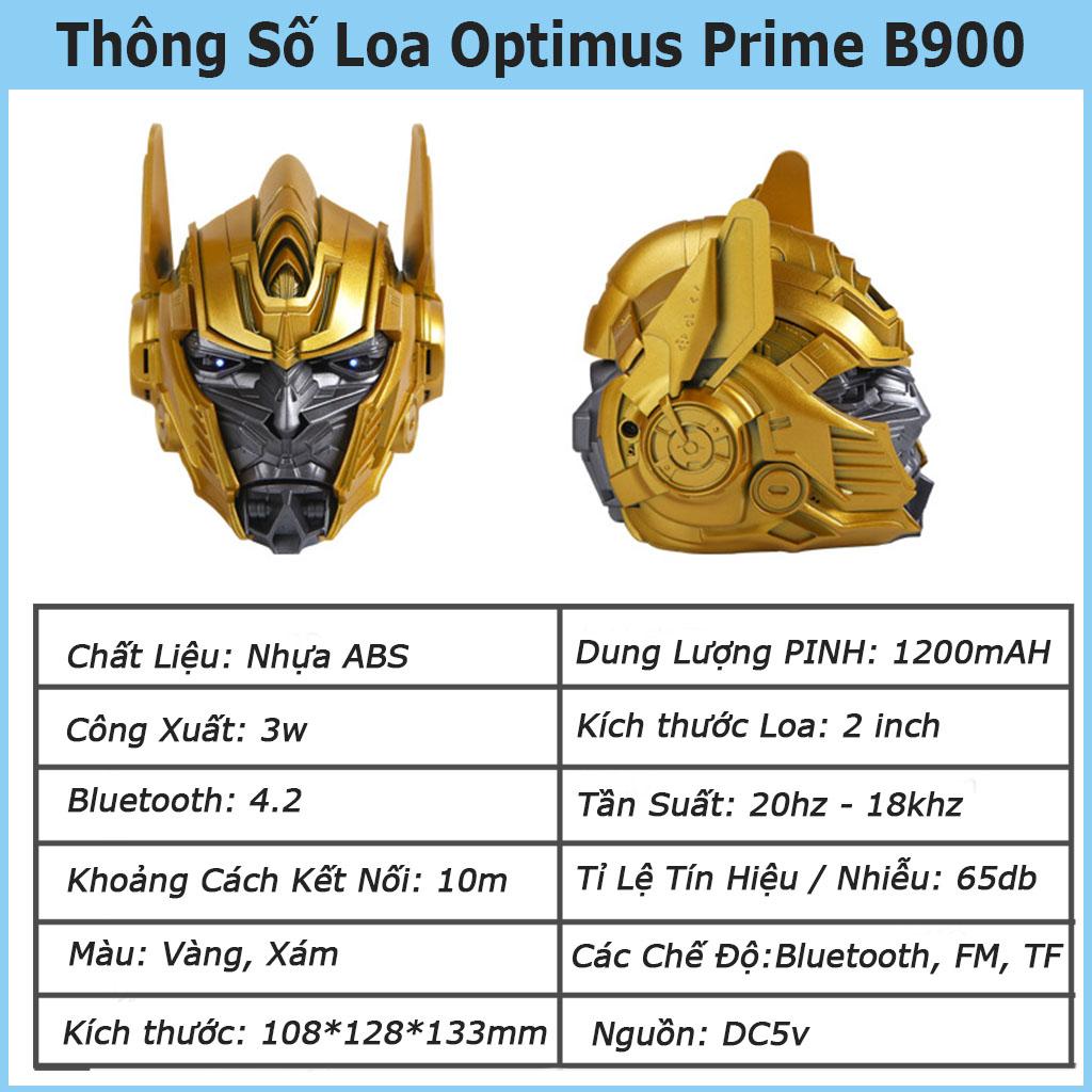 Loa Bluetooth optimus prime VINETTEAM B900 Độc Lạ,Siêu Trầm Âm Thanh Vòm Hỗ Trợ Thẻ Nhớ ,Đài FM Sống Động- Hàng Chính Hãng