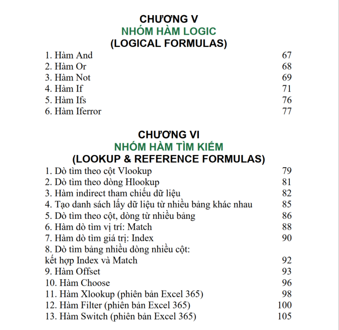 Sách 90 Hàm Excel ĐÀO TẠO TIN HỌC Ứng Dụng Văn Phòng Thông Dụng