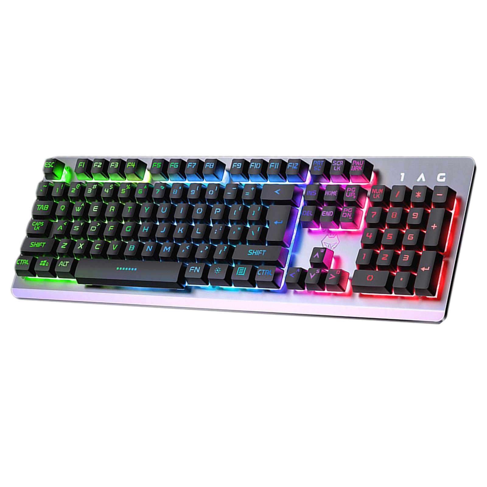 USB Wired Gaming Keyboard Universal 104 Keys