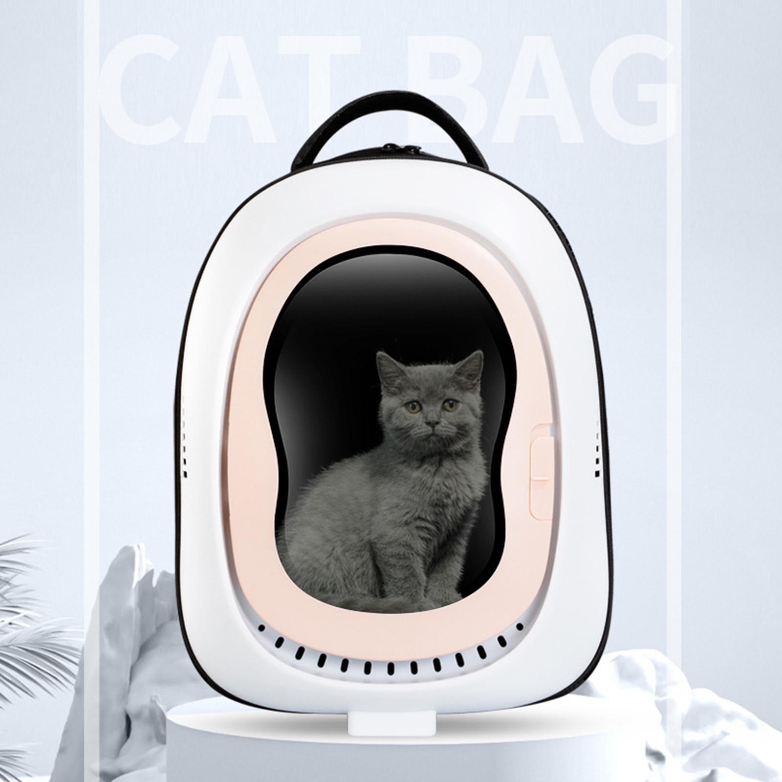 Portable Pet Cat Carrier Backpack Dog Travel Bag Carrying Bag Zipper Adjustable Shoulder Strap for Hiking