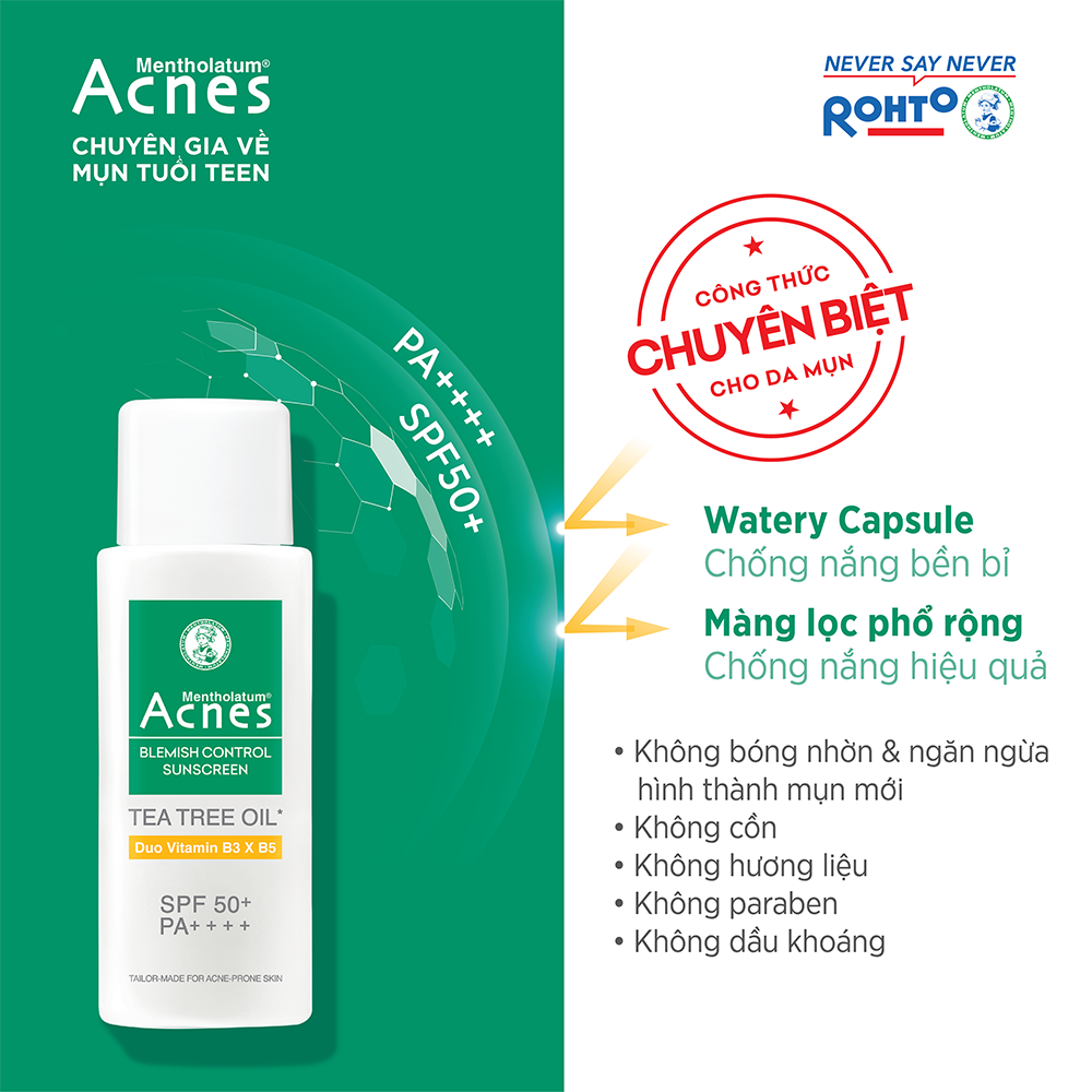 Sữa chống nắng ngăn ngừa mụn Acnes Blemish Control Sunscreen