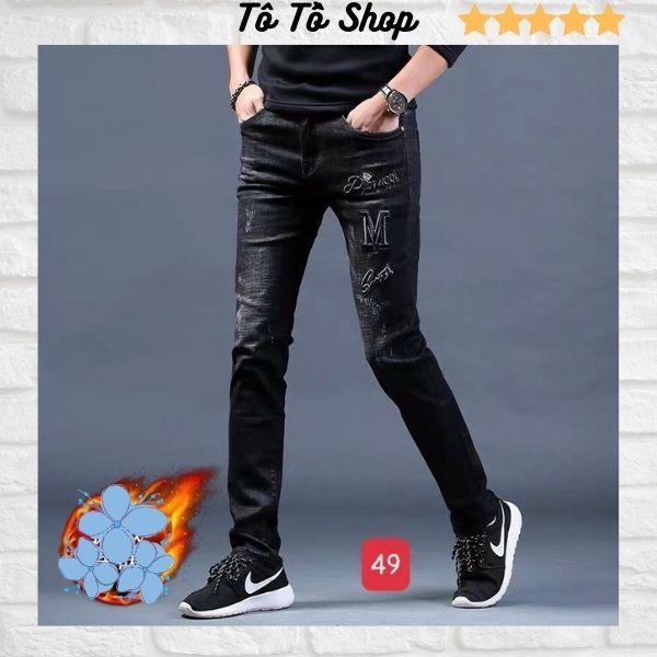 Quần Jean Nam Đẹp ️️ Quần Bò Nam Rách Gối Chất Liệu Denim Cao Cấp Thời Trang Chuẩn Hàng Shop Tô Tồ Shop -QJN50