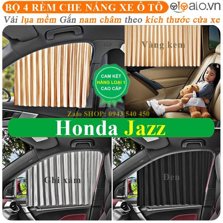 Rèm che nắng ô tô Honda JAZZ Vải lụa mềm gắn nam châm Cao Cấp - OTOALO