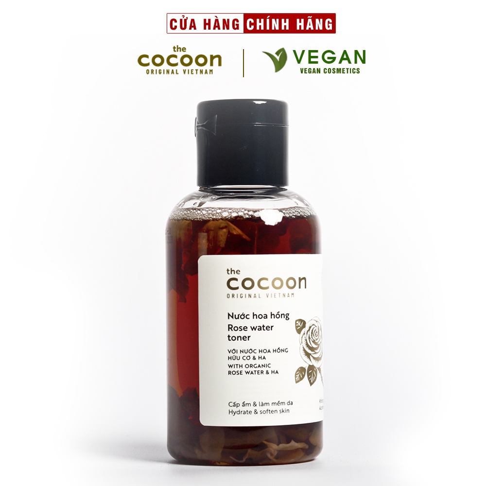 Nước hoa hồng Cocoon 140ml cấp ẩm dưỡng da thuần chay