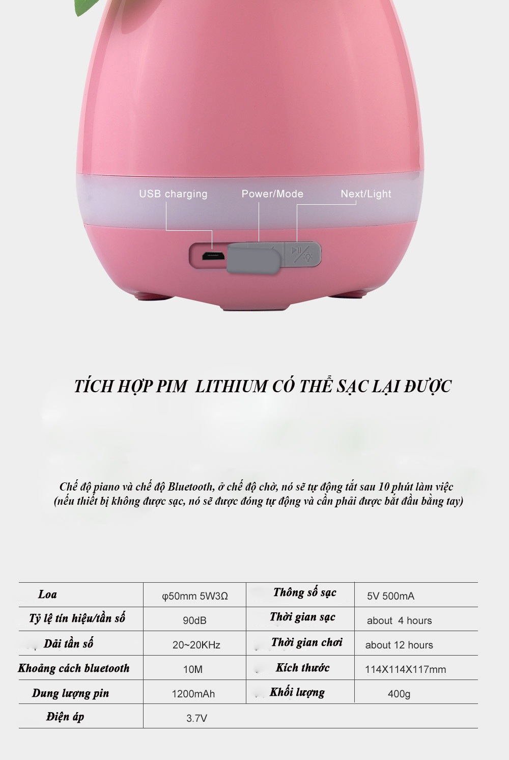 Loa Bluetooth Kiêm Chậu Cây Cảm Ứng Phát Nhạc Trên Lá
