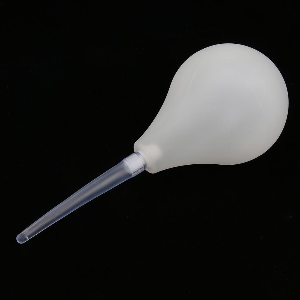 224ml Men Women Enema Bulb Clean Anal Silicone Douche with Nozzle Set White