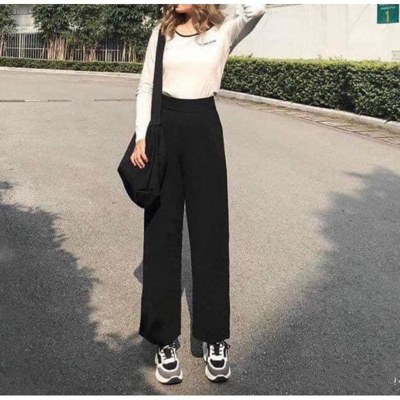 Quần ống suông siêu đẹp chất liệu cực mát