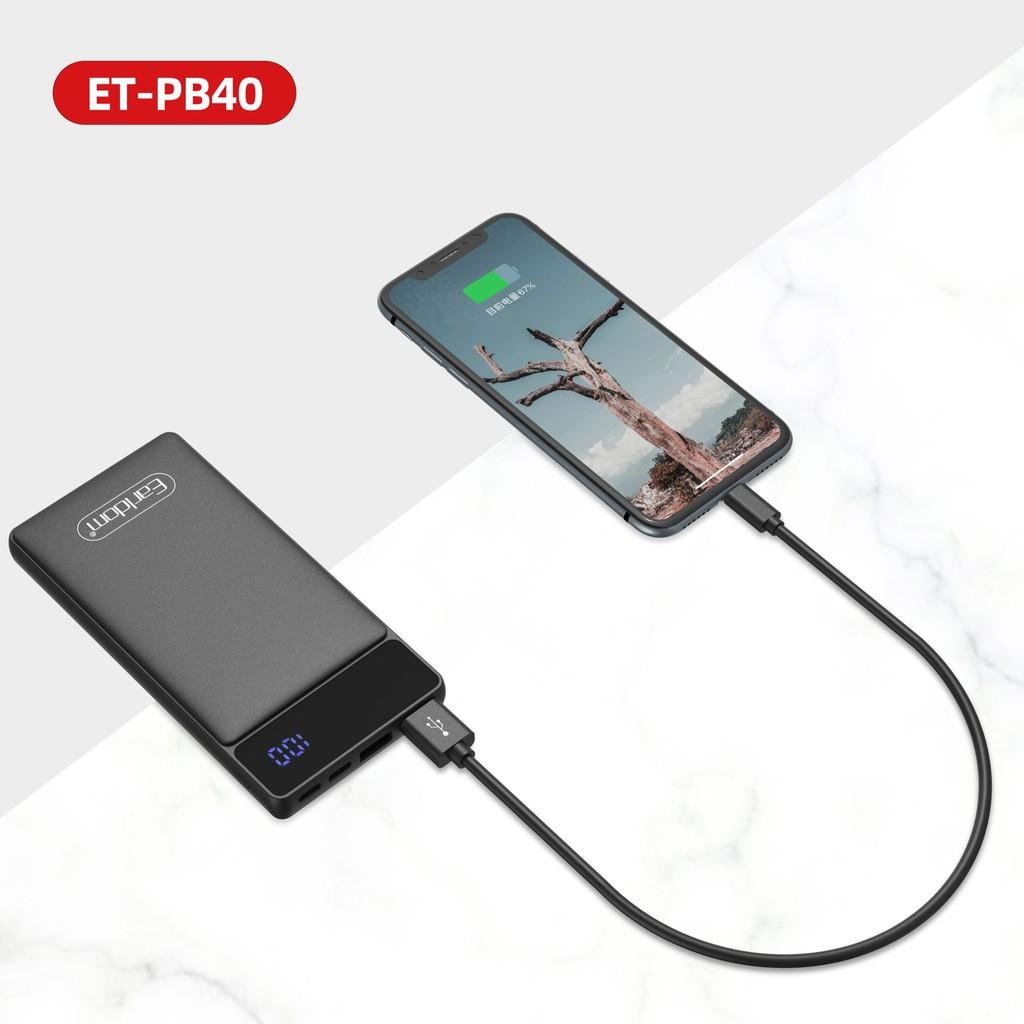 Pin Sạc Dự Phòng Earldom 10000mAh Earldom PB-40 - Hàng Chính Hãng