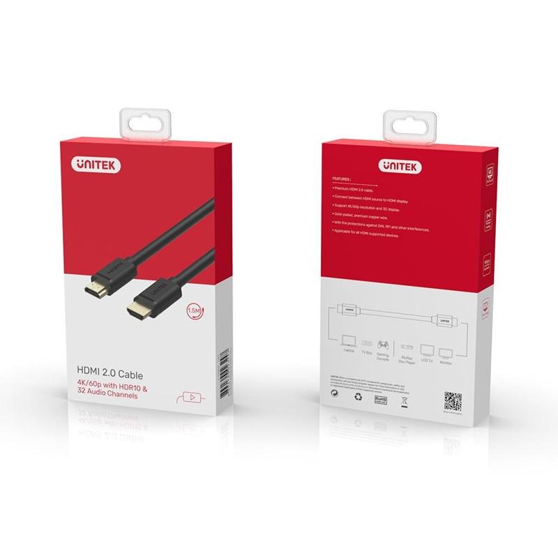 Cáp HDMI Unitek chính hãng cao cấp (3m) 1.4 Y-C 139M - HÀNG CHÍNH HÃNG