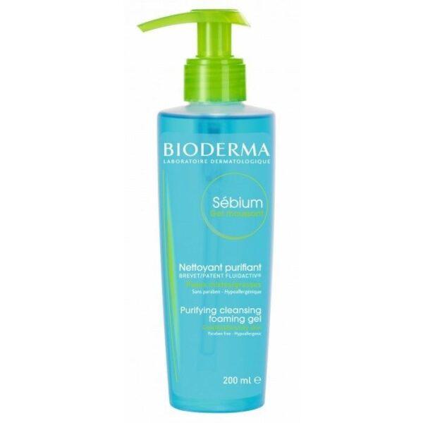 Bioderma Sebium Gel Moussant – Gel Rửa Mặt Tạo Bọt Cho Da Nhờn, Hỗn Hợp 200ml