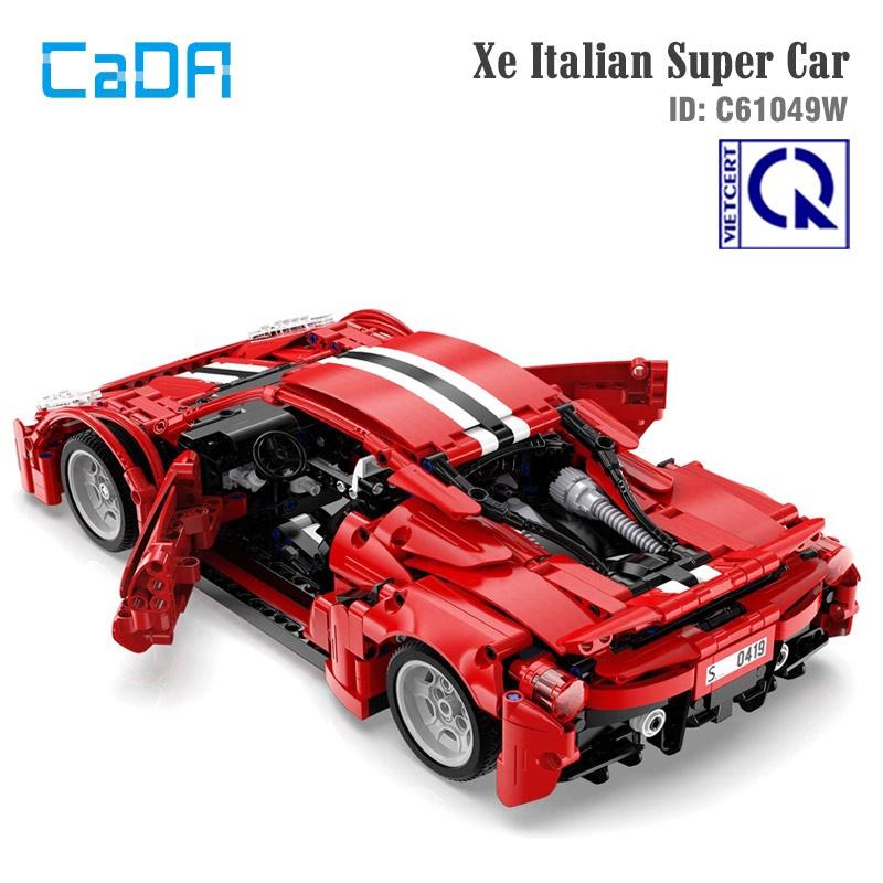 Đồ Chơi Lắp Ráp Xếp Hình Điều Khiển Từ Xa Xe Italian Super Car – CADA C61049W tỷ lệ 1:12