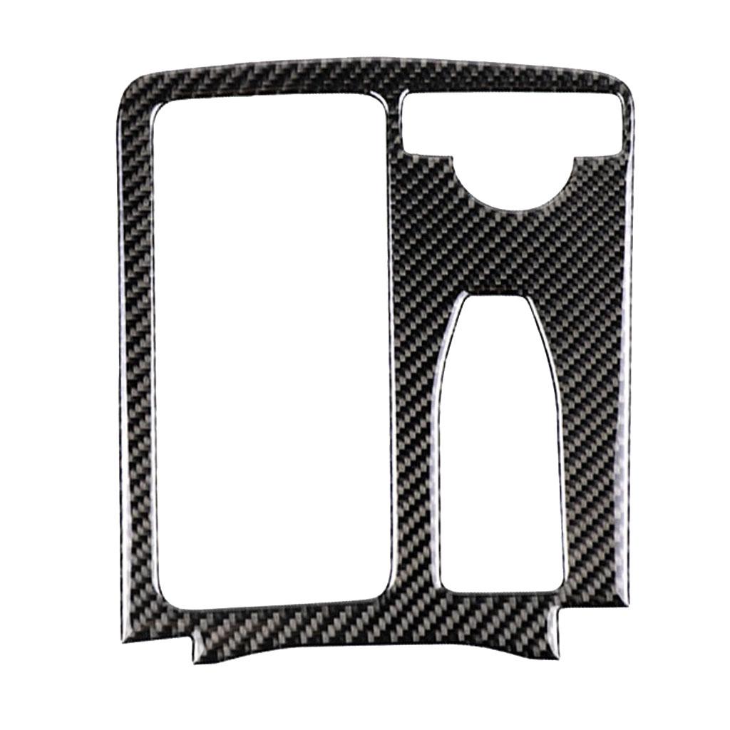 2x Carbon Shifter Panel Cover for Mercedes W204 Multicolor