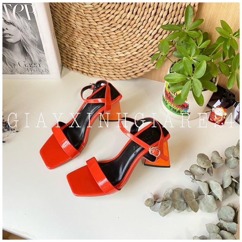 GIÀY SANDAL đế tam giác quai ngang mảnh TGSD