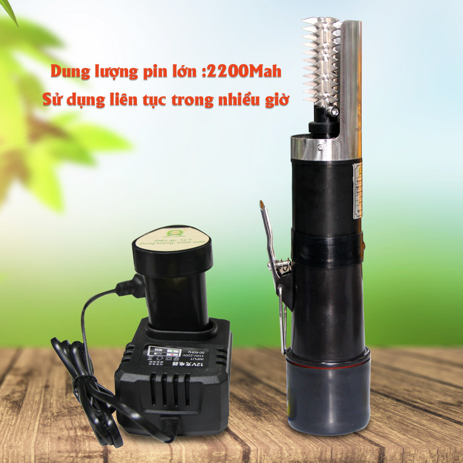 Máy đánh vảy cá cầm tay 3A96W ( dùng pin)