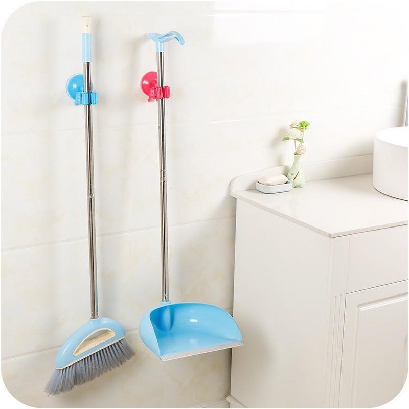 Móc treo chổi, cây lau - Móc kẹp đồ đa năng công nghệ hít chân không No.101256