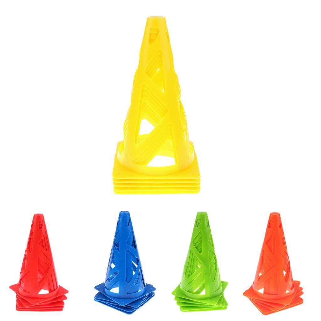 5 Pieces 9'' PE Sport Training  Cone For Soccer Football Basketball
