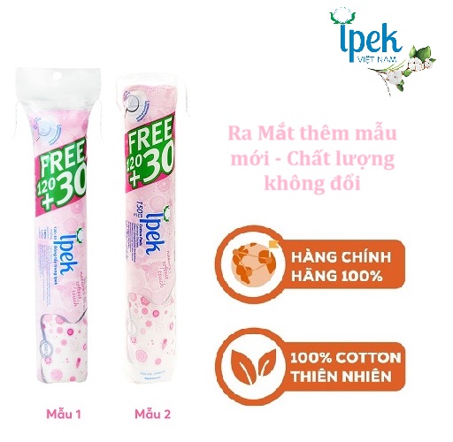 Combo Bông Tẩy Trang IPEK 150 Miếng (Thổ Nhĩ Kì)