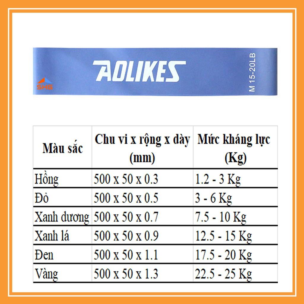 COMBO 6 DÂY KHÁNG LỰC MINIBAND AOLIKES