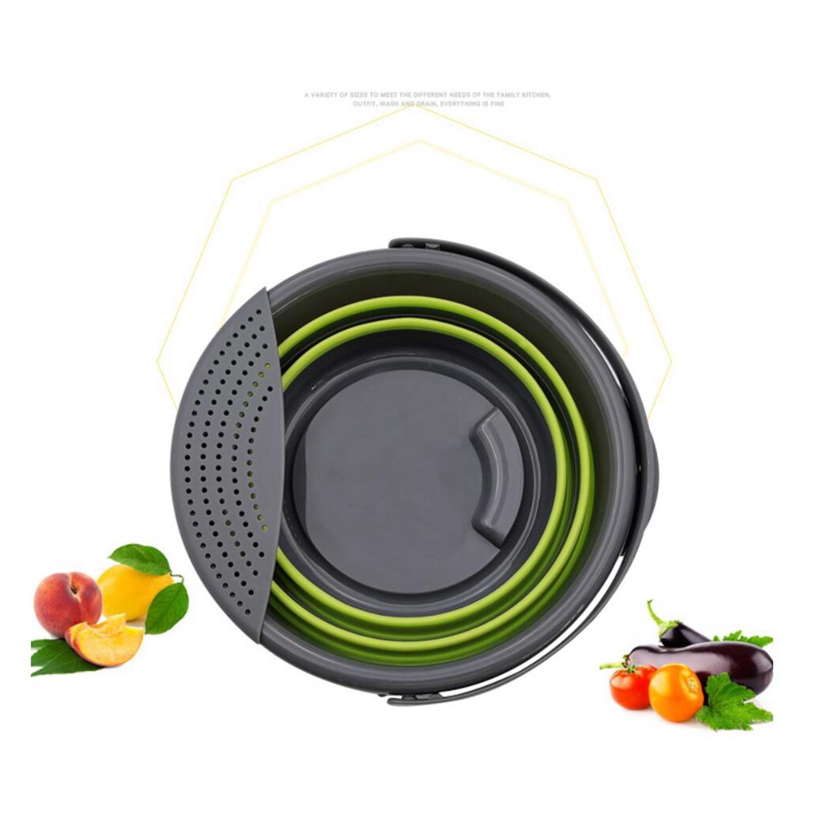 Collapsible Bucket Compact Storage Folding Kitchen Fishing Water Pail 5L