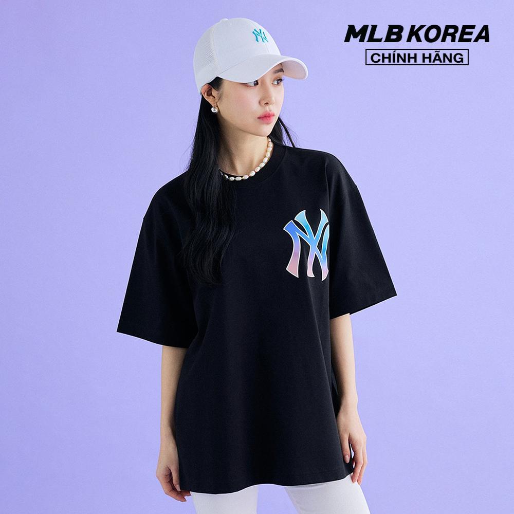 MLB - Áo thun unisex cổ tròn tay ngắn Basic Big Logo 3ATSB0333-50BKS