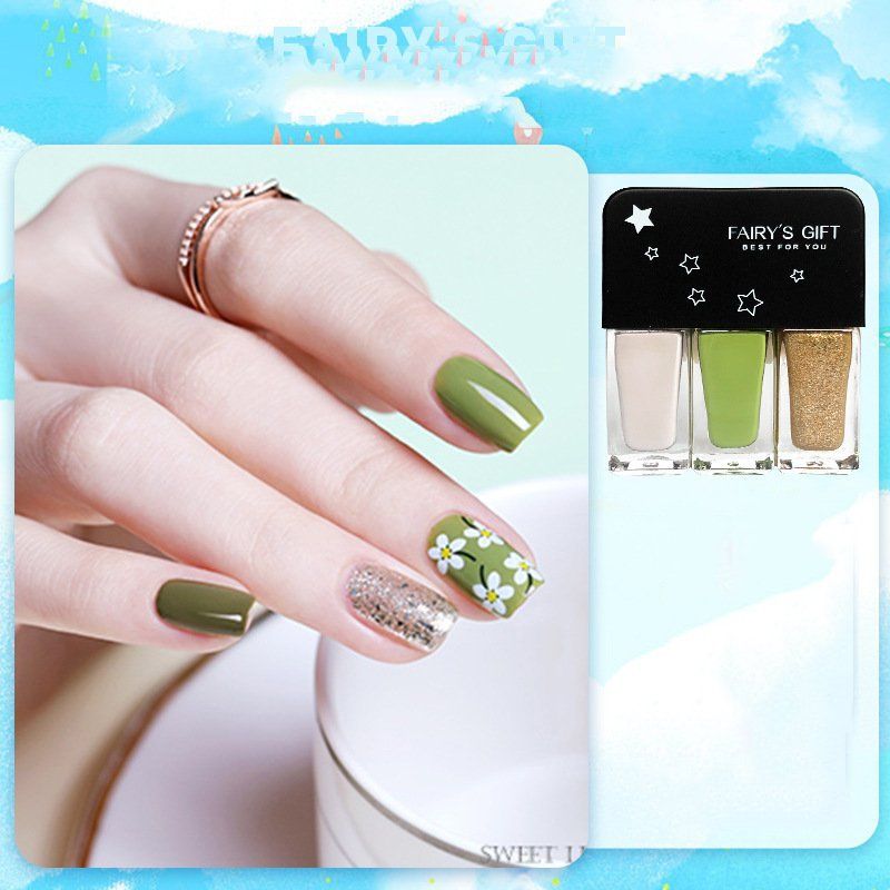 Set 3 lọ sơn móng tay, sơn gel móng tay bóng nhiều màu nail color SM12