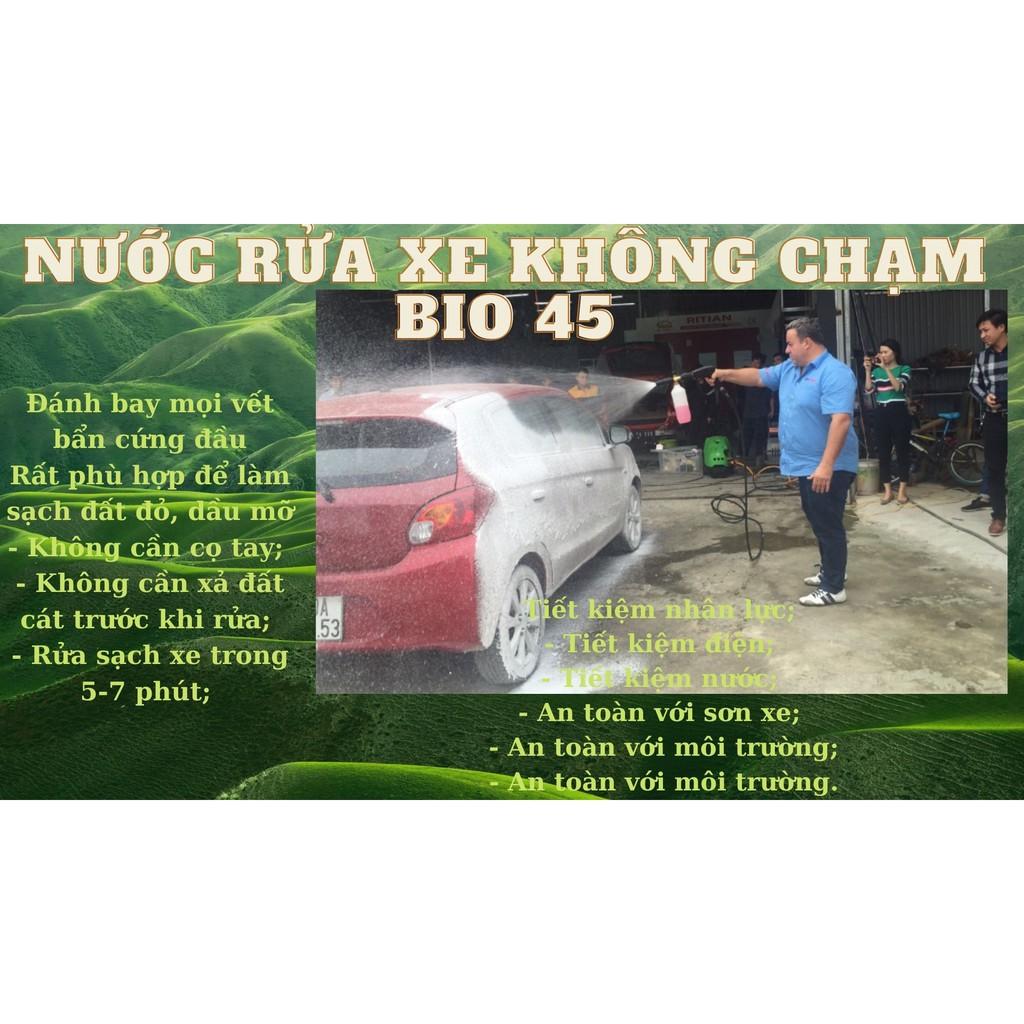 COMBO NƯỚC RỬA XE KHÔNG CHẠM BIO 45-1L VÀ BÓNG LỐP BLACKBRILL -1L