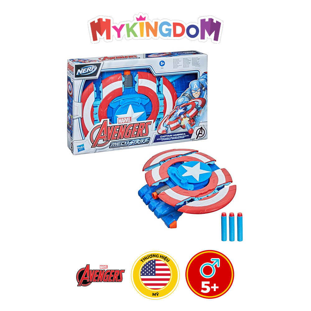 Đồ Chơi HASBRO AVENGERS Mô Hình Khiên Chiến Đấu Tấn Công Captain America Dòng Mech S F0265