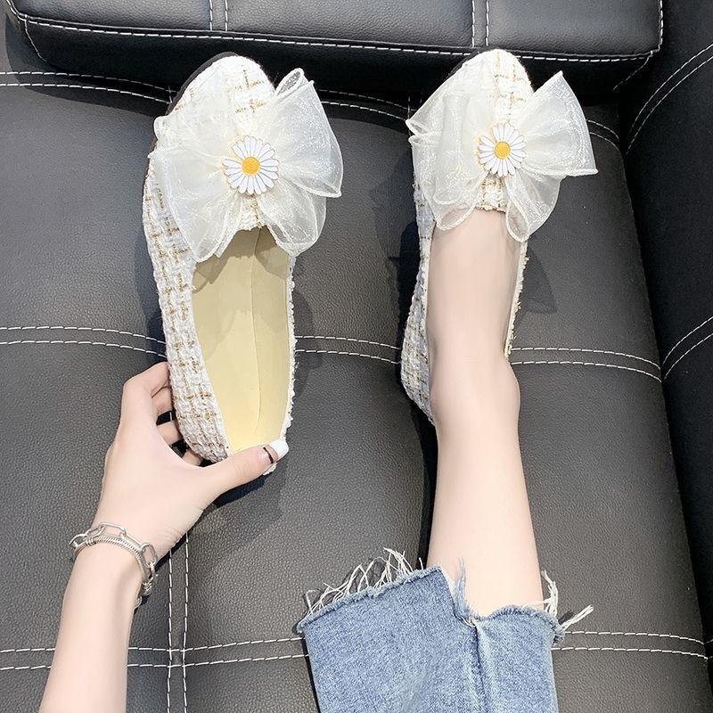 Giày Búp Bê Đế Bằng Thiết Kế Đơn Giản Thời Trang Cao Cấp Cho Nữ