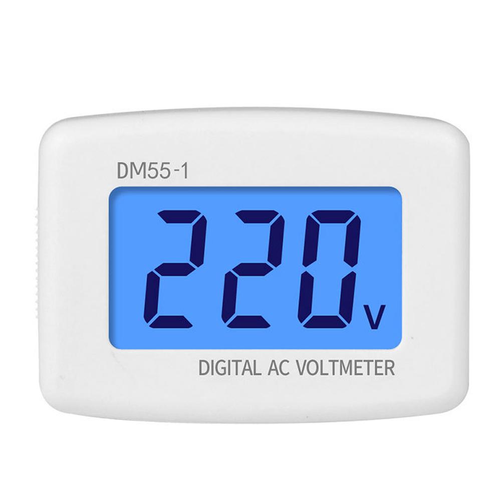 AC 80-300V LCD Digital Voltmeter Plug-Type Volt Gauge Meter 110V 220V Voltage Measuring Monitor Panel